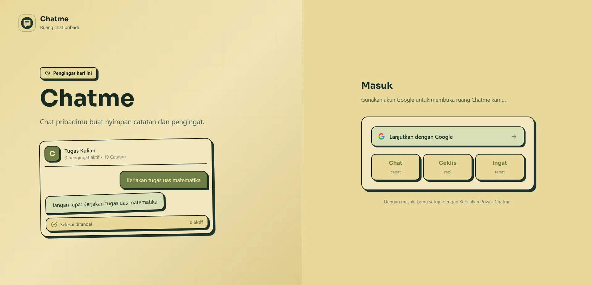CHATME preview